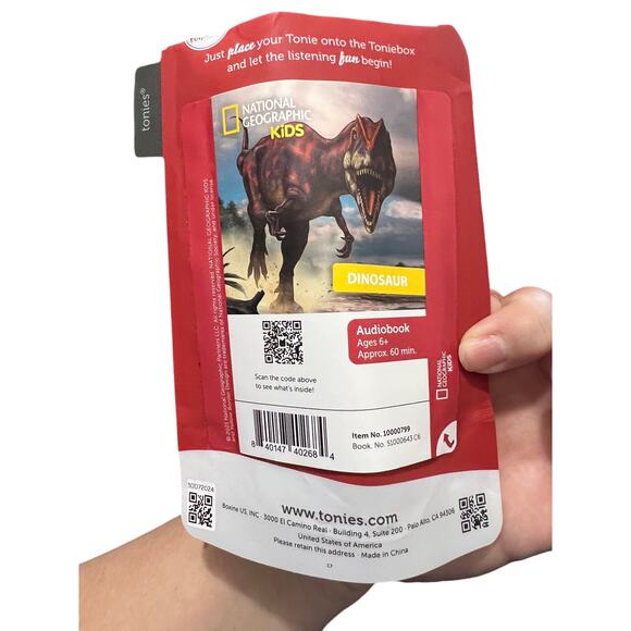 NEW Tonies Dinosaur National Geographic Audiobook 6+ gift Christmas opened box - Picture 2 of 2